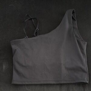 Black One-Shoulder Top